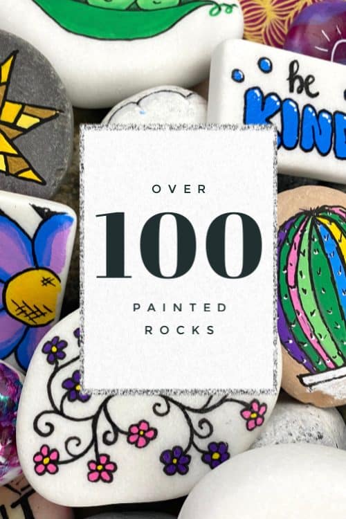 Rock Painting Ideas that will inspire you to pick up that paintbrush (or a paint pen) and start creating! Don't be intimidated by all the rocks you see online. These easy ideas are perfect for beginners!