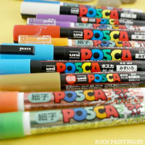Uni Posca Paint Pens. Our favorite rock painting supply. 