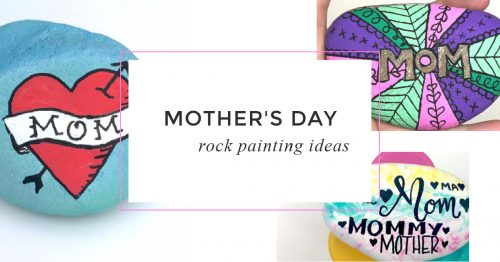 Get inspired by these fun Mother's day rock painting ideas. These mother's day crafts are the perfect gift for mom! #rockpainting101