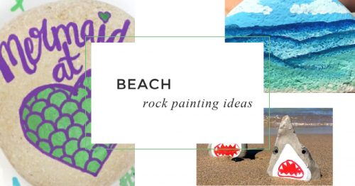 These beach painted rocks are great for summer rock painting. From sea shells to beach animals, there is something for everyone. #rockpainting101 #beachrocks #summer