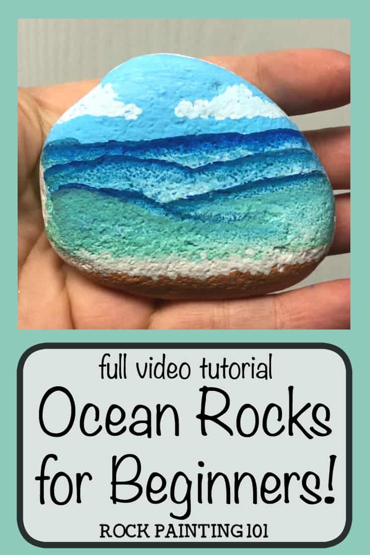 How to create beach painted rocks Rock Painting 101
