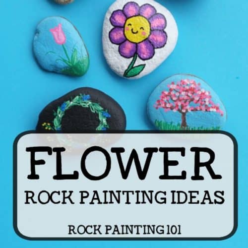 Flower rocks that are bright, colorful, easy to create, and fun! Check out this collection of easy flower painting ideas that will make beautifully painted rocks!