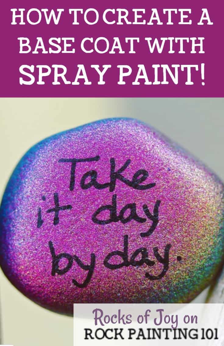 How to make beautiful kindness rocks using spray paint Rock Painting 101