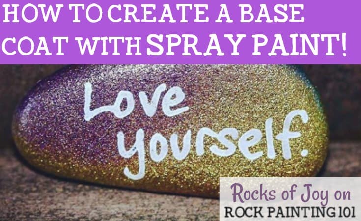How to make beautiful kindness rocks using spray paint