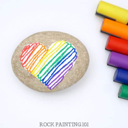 These rainbow rock painting ideas are perfect for brightening up someone's day! Each rainbow has a tutorial and is perfect for beginners. #rockpainting101
