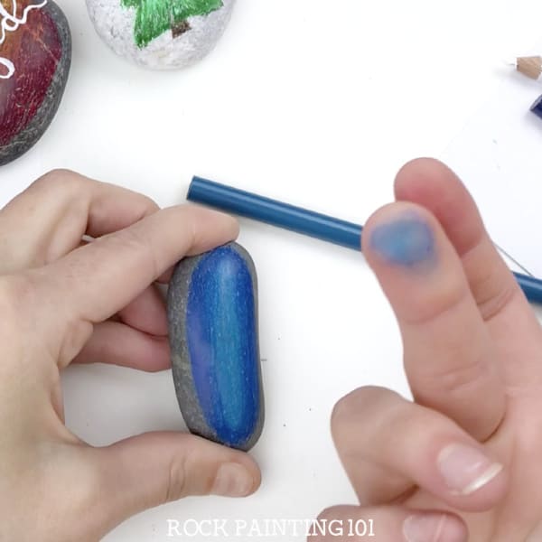 How to use colored pencils to paint rock Rock Painting 101