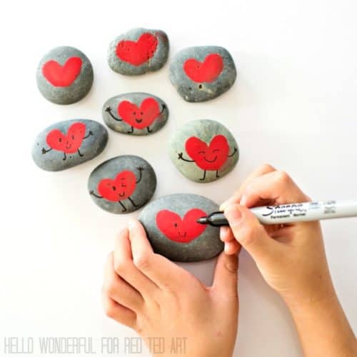12 Valentine S Day Rock Painting Ideas Rock Painting 101 Check out our cute valentine ideas selection for the very best in unique or custom, handmade pieces from our valentines cards shops. 12 valentine s day rock painting ideas
