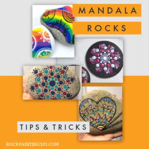 Learning how to draw mandala rocks can be daunting. But these tips will help you create beautifully painted rocks, regardless of your skill level. #rockpainting101