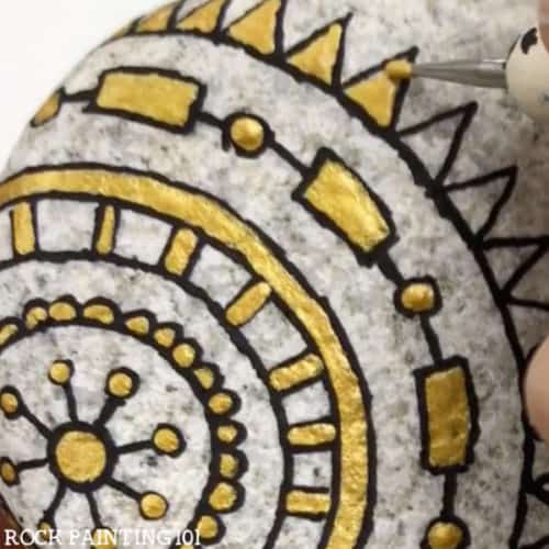 Learn to paint mandalas on rocks using this hack for beginners.