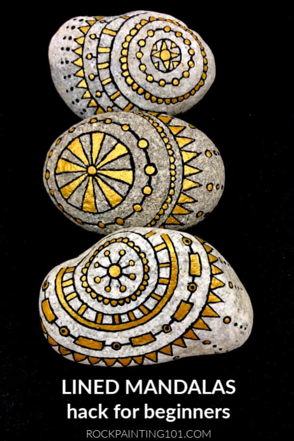 Easy Mandala Art for Rocks - Rock Painting 101