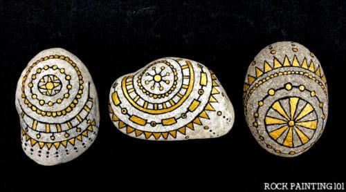 Easy Mandala Art for Rocks - Rock Painting 101