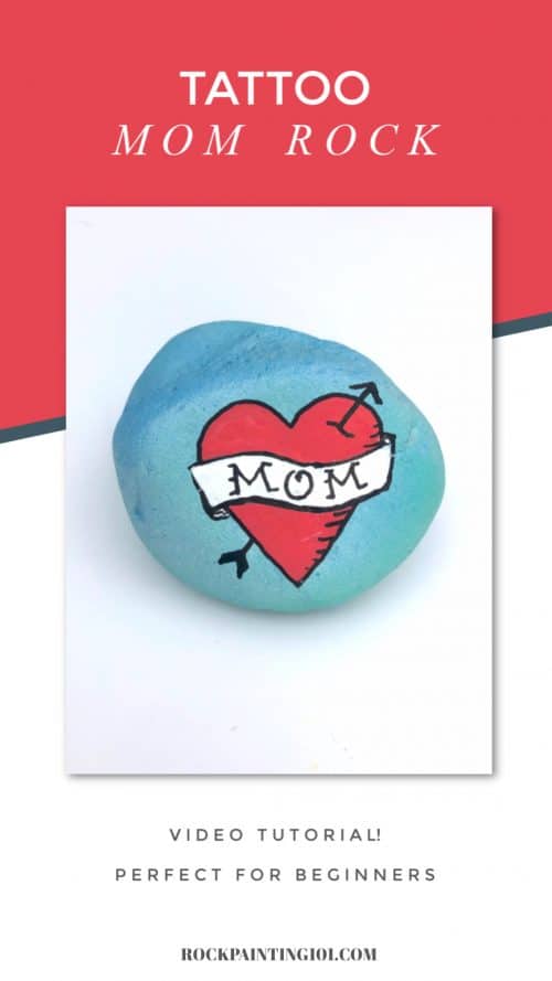 Create this Mom Tattoo design on a rock form Mother's Day!