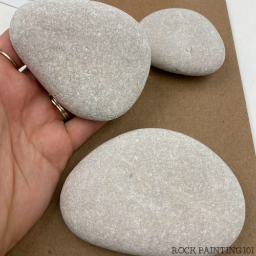 medium stones for rock painting