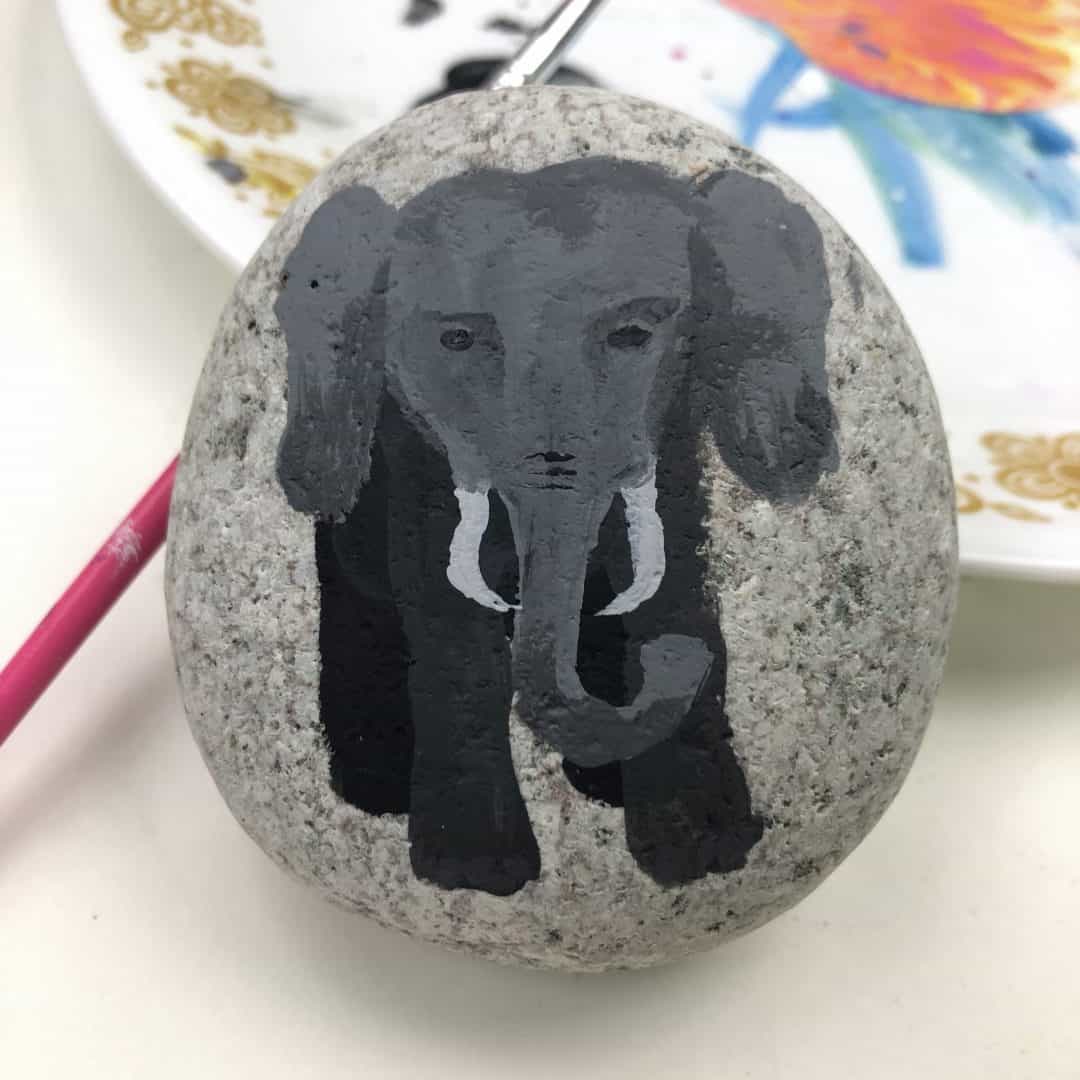 How to Paint an Elephant Video Tutorial Rock Painting 101