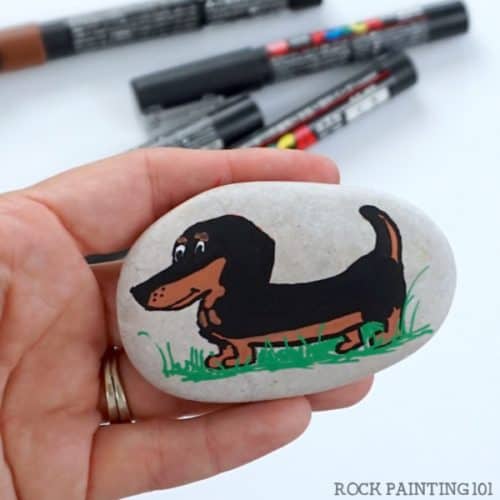 how to paint a dachshund