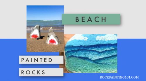 Beach Rock Painting 
