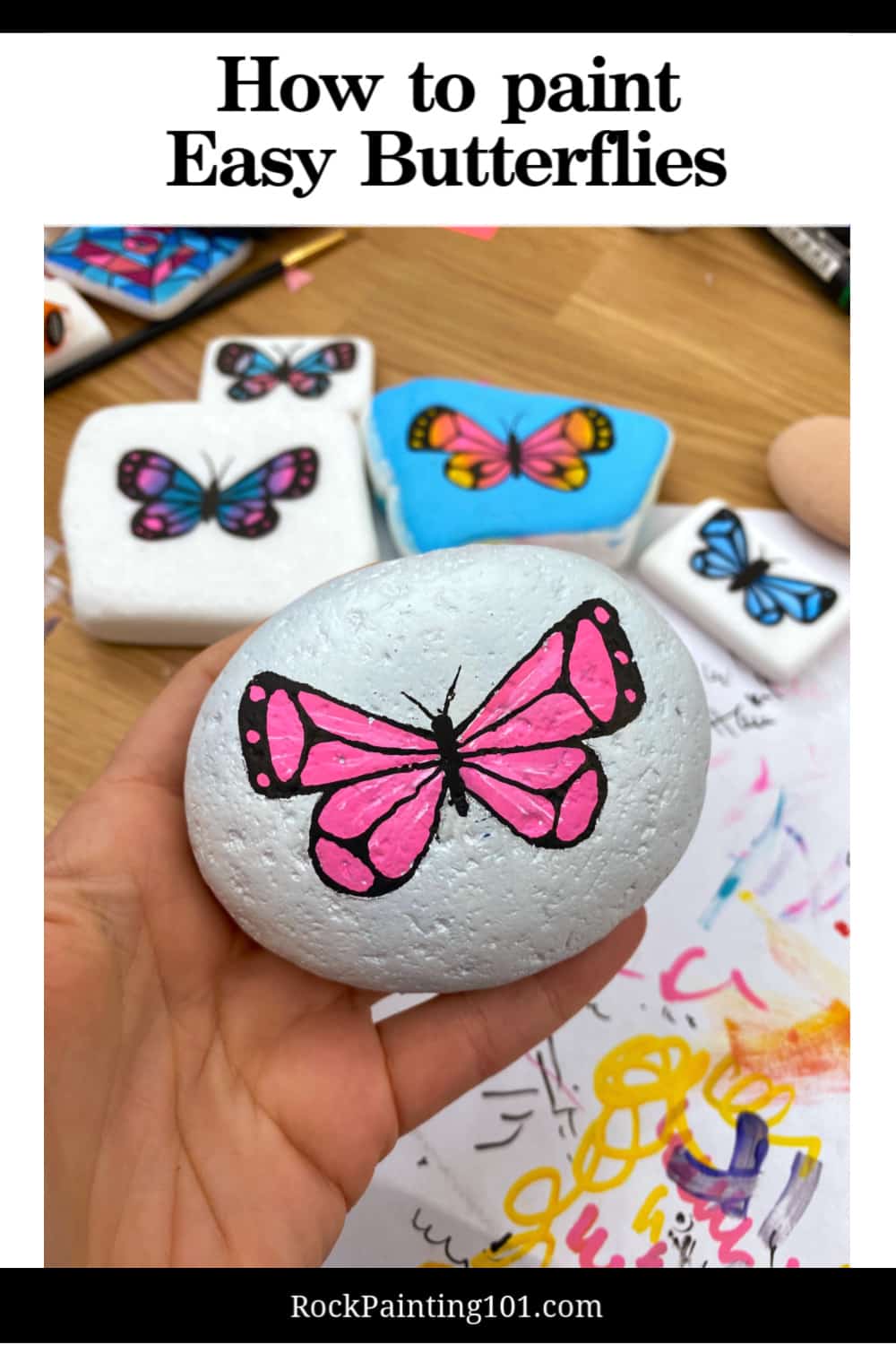 This video tutorial is great for learning how to paint butterflies or beginners! Now that the warm weather is here, who says that you can't make and create your own butterflies for your outdoor enjoyment? 
