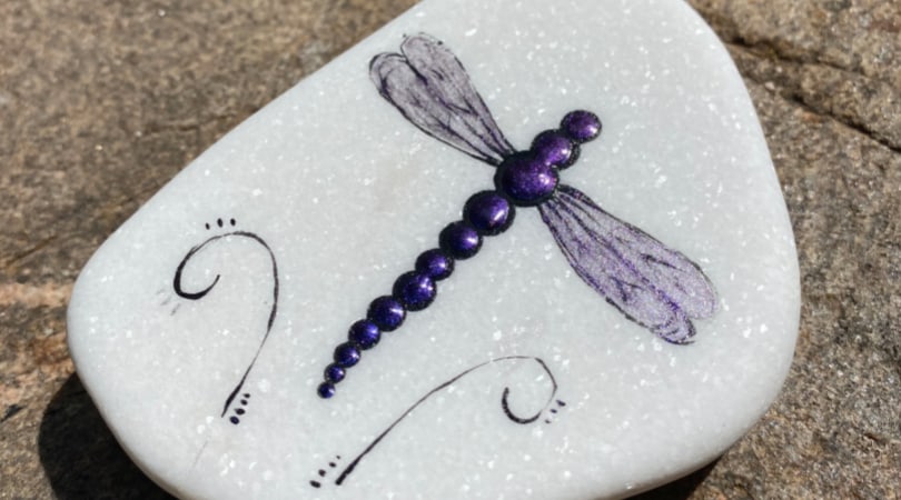 How to make dragonfly rocks: Step by step instructions and video
