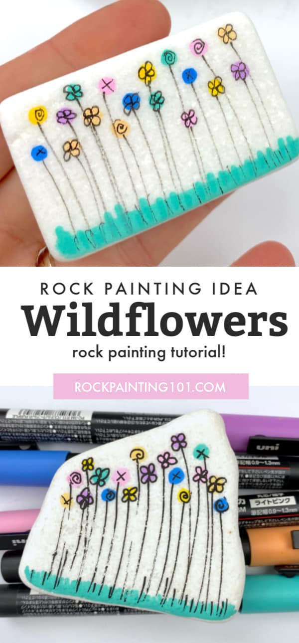 Learning how to paint your very own wildflower rocks isn't hard at all. In fact, we've created a step by step video tutorial that will show you the entire process from start to finish. It doesn't get any more simple than that, right?! 