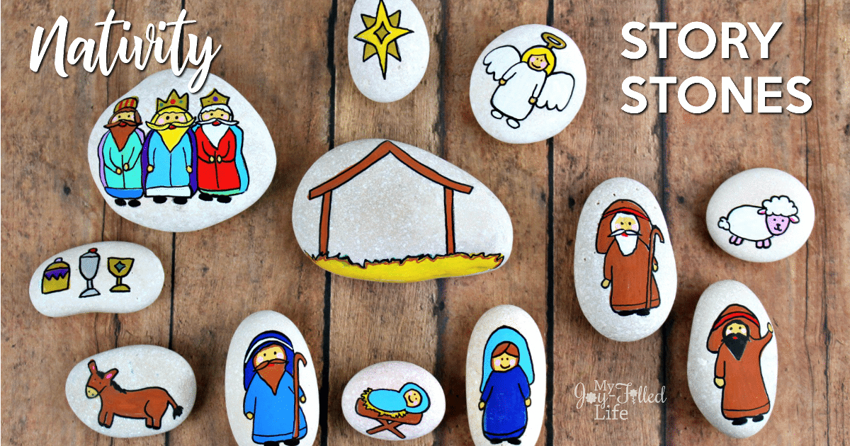 15 Nativity painted rocks Easy rock painting ideas. Rock Painting 101
