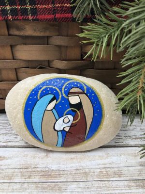 15 Nativity painted rocks: Easy rock painting ideas. - Rock Painting 101