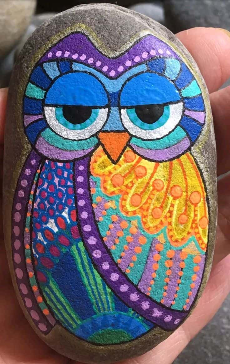 14 easy Owl Rock Painting Ideas - Rock Painting 101