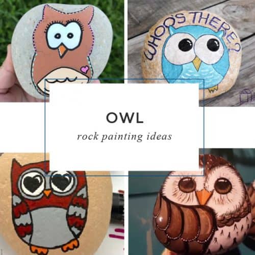 These owl rock painting ideas are great for all skill levels, including the beginner. Several of these painted rocks have step by step instructions. Others are just for inspiration. 