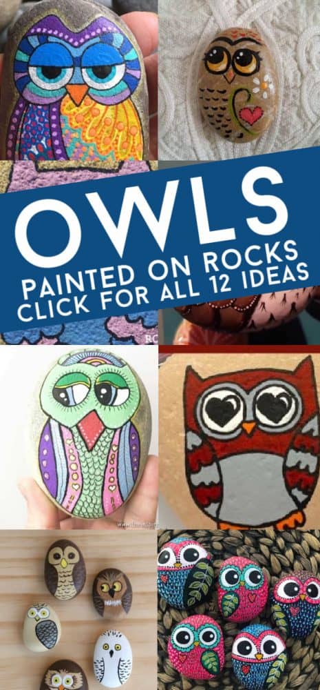 These owl rock painting ideas are great for all skill levels, including the beginner. Several of these painted rocks have step by step instructions. Others are just for inspiration. 