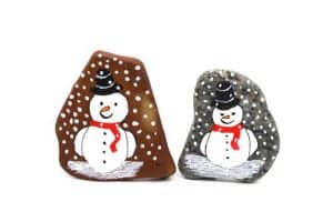 10 easy Snowman Painted Rocks - Rock Painting 101