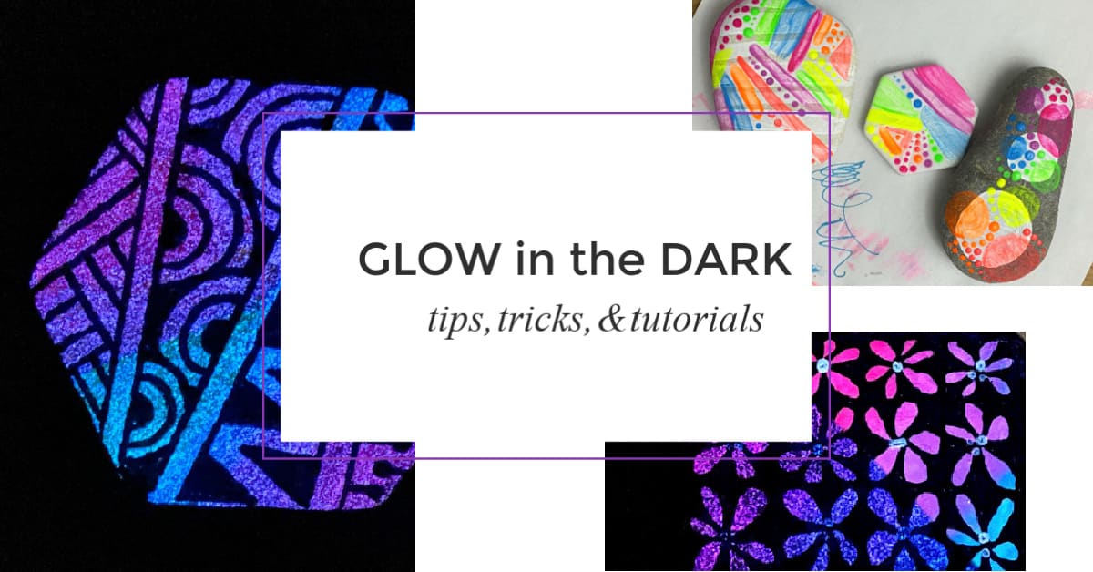 Step by step Fluro Bubbles, glow in the dark rock painting - Life of Colour