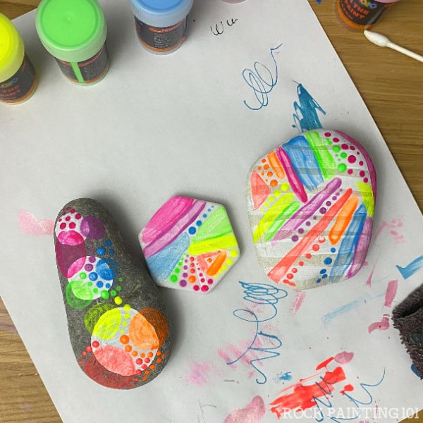 How to make Glow in the Dark Painted Rocks Rock Painting 101