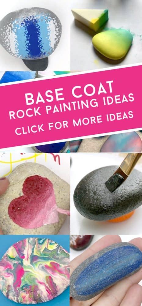 Starting your rock painting project with one of these base coat ideas is a great way to give your rock that added wow factor. You can do a solid color or add a fun pattern.