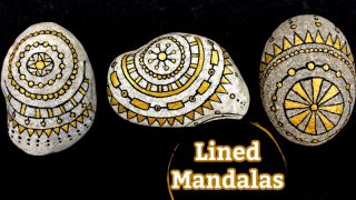 Painting lined mandalas for beginners