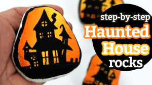 step by step haunted house painting