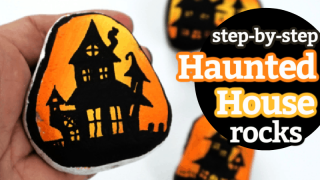 step by step haunted house painting