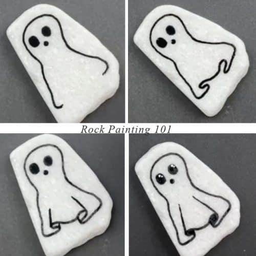 how to paint a ghost in 4 steps