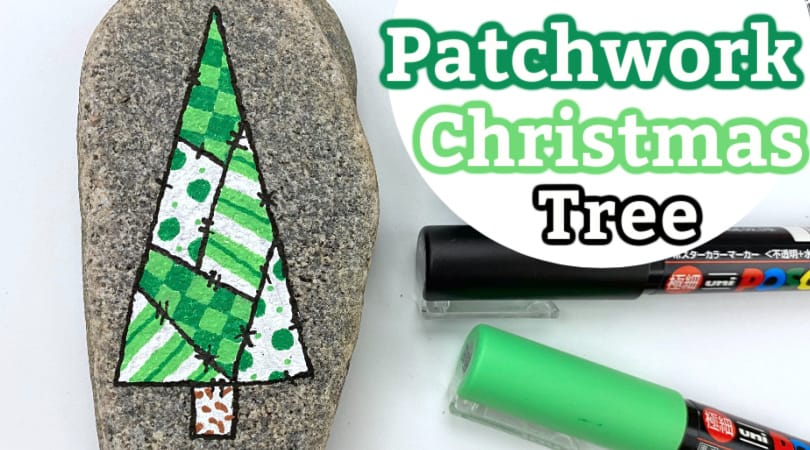 How to Paint a Patchwork Christmas Tree
