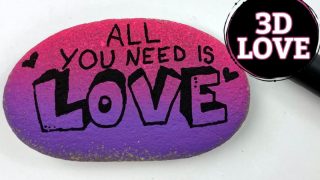 3d lettering love tutorial