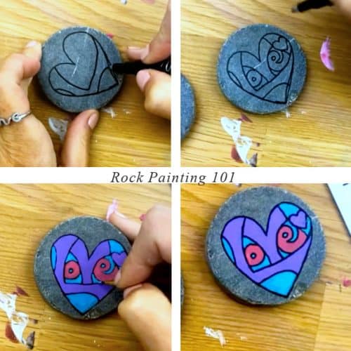 How to paint love in a heart step by step