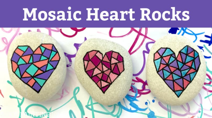 How to Paint Mosaic Hearts Easily with Paint Pens