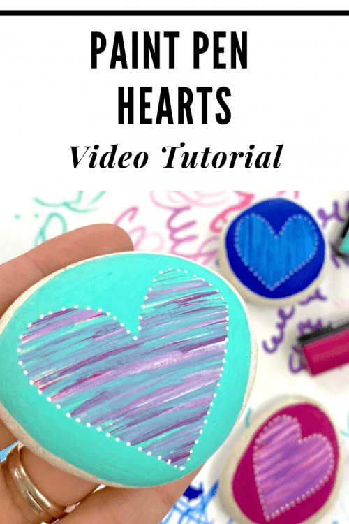 paint pen hearts video tutorial
