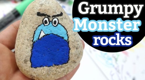 adorable grumpy monster design
