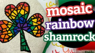 mosaic rainbow shamrock