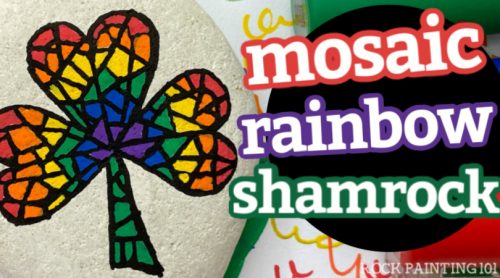 mosaic rainbow shamrock