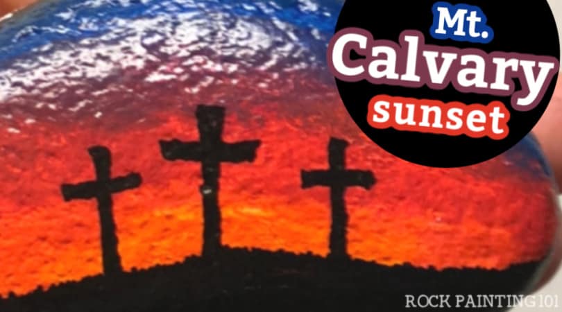 How to Paint Mt. Calvary Sunset with Paint Pens