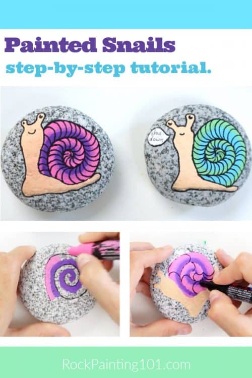 painted snails step by step tutorial