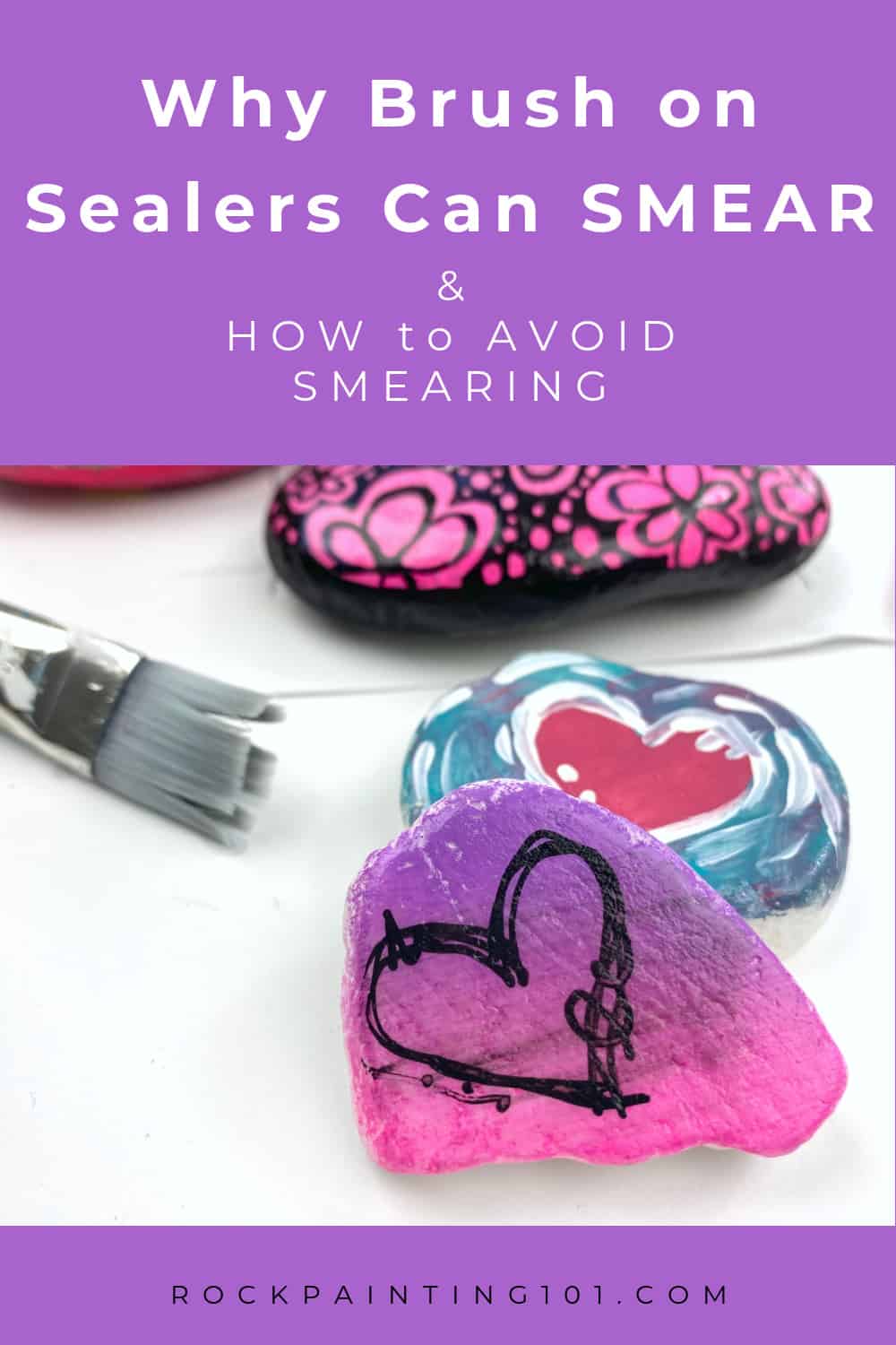 How To Use A Brush On Sealer When Sealing Painted Rocks Rock Painting 101