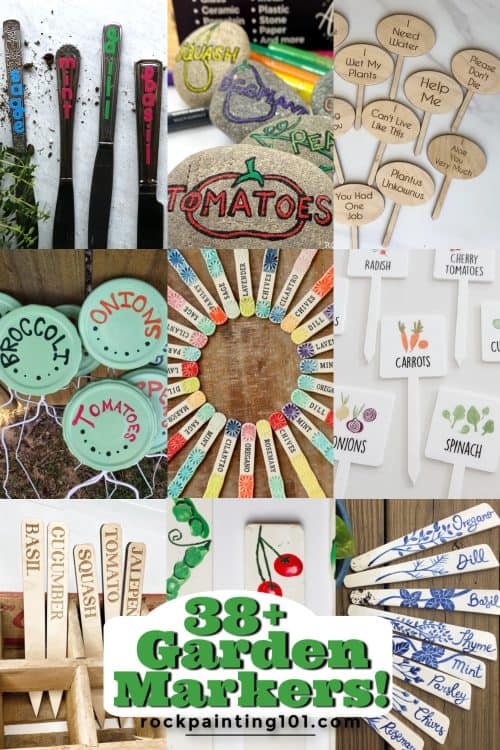 vegetable garden markers and herb label ideas