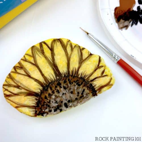 step by step sunflower painting tutorial