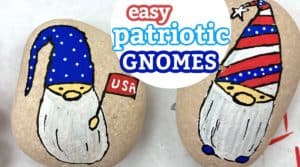 painted patriotic gnomes